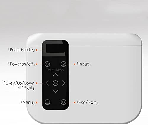 Проектор CXDTBH Full 1080p, 4k 5000 Лумена Cinema Proyector в прожектор, Съвместим с USB AV с подарък (Размер: версията за Android)