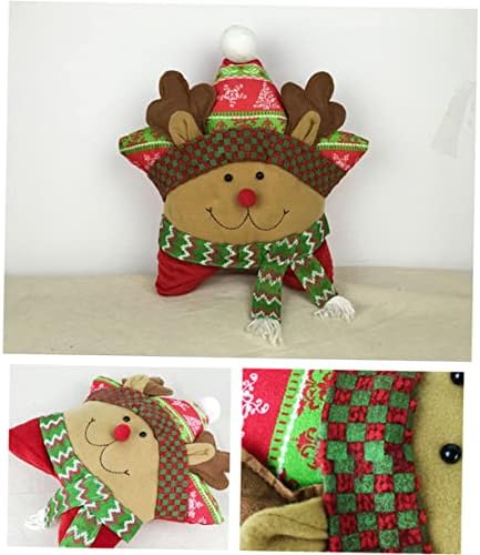 Amosfun Възглавница във формата на Звезда възглавнички за гърба Диванные Покривала за мека мебел Коледни Украшения във формата на Снежен