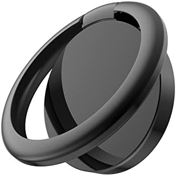 Поставка за пръстени за мобилен телефон MAXBUS, Въртяща се на 360 Градуса Поставка за пръстени на палеца с полирана метална писалка за телефон за магнитно закрепване на