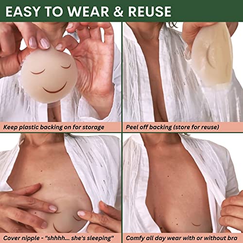 Feliz Wean Breastfeeding Essentials Калъф за зърната за Отбиване на бебето от гърдата, Подложки за кърмачки, Накладки за зърната