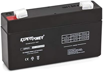 Акумулаторна батерия eXpertPower EXP612 1.2 6V Amp Заменя клеми LEOCH DJW6-1.2 T1 F1 6V1.3AH 6V1.4AH 6V1.2AH LP6-1.4 - F1 (оловно-кисели