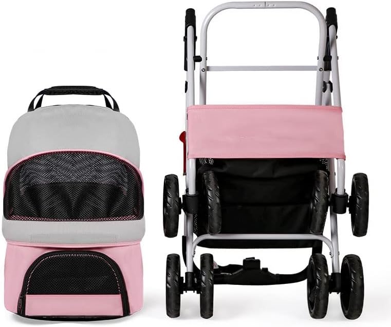 Нова Сгъваема количка за превоз на домашни любимци, разделителната количка за кучета, Нова (Цвят: A, размер: 47 см * 78 см)