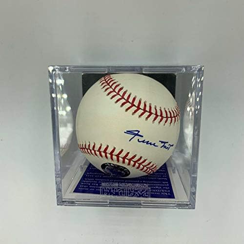 Уили Мейс подписа Бейзболни топки на Мейджър лийг бейзбол с автограф на PSA DNA COA, НАНЕСЕНИ MINT 9 - и Бейзболни топки с автографи