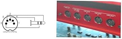 Професионален аудио кабел zdyCGTime 5ft с 5-пинов Din конектор 3.5 mm (1/8 инча) Стерео Щепсел за Bang & Olufsen, Naim, Quad.Стерео
