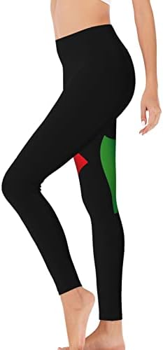 Italia Италия Дамски Панталони За йога с Италиански флаг, Гамаши-Капри, Чорапогащници С Висока Талия, Тесни Панталони