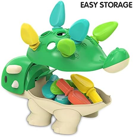 Детски Сензорни играчки Възраст от 6 9 12 18 24 месеца, модул за Обучение Дребни Моторике Динозавър за деца, Детски Образователни