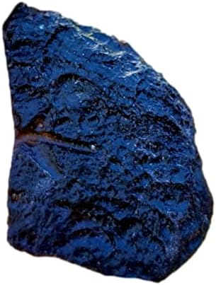 Черно Тибетски Тектит Рядък метеорит Природен Кристал Проба Скъпоценен камък от Тибет - 3
