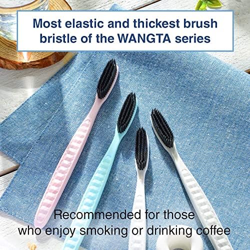 Мека четка за зъби Samjung Wangta, 6 опаковки (дървени въглища) – най-Добрата Ръчна четка за зъби за максимално ефективно почистване