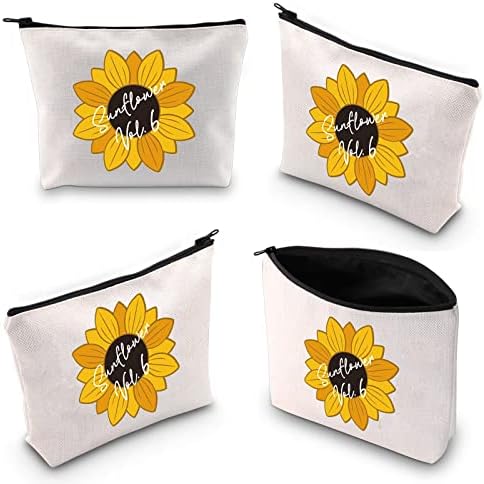 TOBGB Ablum Вдъхновен Подарък на Певицата Sunflower Лирически Калъф с цип Чанта Песента Подарък Албум Мърч Музикална Косметичка (Sunflower Bag)