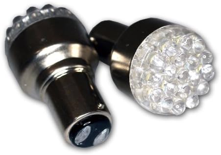 Tuningpros LEDFS-1157-B19 Led лампа за преден сигнал 1157, 19 светодиоди в синьо, комплект от 2 теми