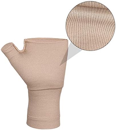 ALREMO XINGHUANG - 1 Чифт Ръкавици от артрит, Компресия Ръкавици без пръсти, Превръзка за подкрепа на китките на палеца при артрит, болки