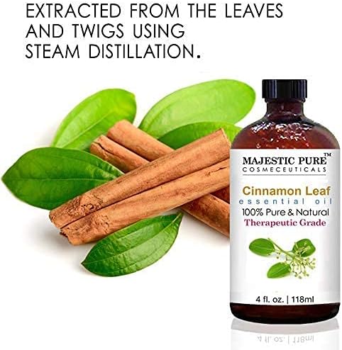 Набор от етерични масла от карамфил и канела Majestic Pure - Отлична комбинация за ароматерапия, масажи, локално приложение и в ежедневието.