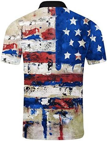 XXBR Патриотични Polo Ризи за мъже, Денят на Независимостта, Американският Флаг, Принт Войник, Блузи с Къс Ръкав, Ежедневни Ризи За Голф