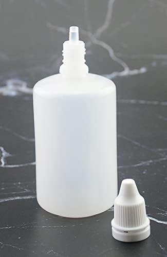 10шт Пластмасови бутилки-пипети с обем 50 мл, CCHW Празна Пластмасова бутилка-Краен за очите LDPE със защита от деца (10)