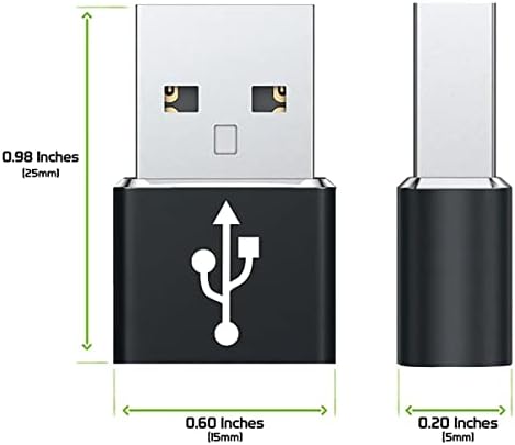 Бърз USB адаптер-C за свързване към USB-порт, който е съвместим с вашите Motorola Moto XT1900-4 за зарядни устройства, синхронизация,