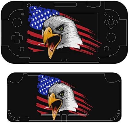 Белоглав Орел Етикети с Флага на САЩ С Пълна Обвивка, Етикет в Предната Панел, Защитни Стикери, Съвместими с Nintendo Switch