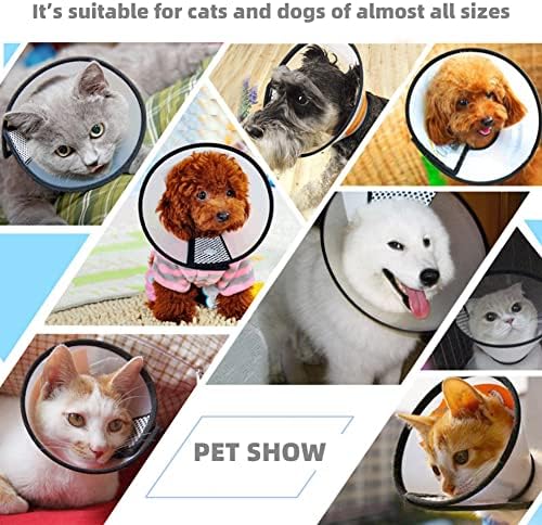 Пластмасови подпори и шишарки за възстановяване на домашни любимци QIYADIN за кучета и котки след операцията Регулируема конус
