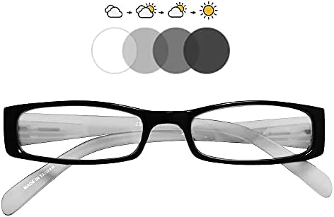 Преходни Очила за четене + 3,00 за дизайнерски Черна пластмасова рамка