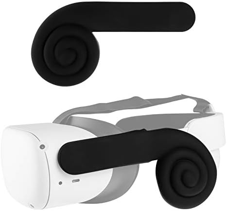 (1 чифт) Силиконови слушалки Orzero, Съвместими с Quest 2, Слушалки Quest VR, Подобрено Звучене, Намаляване на нивото на шум, Меки и удобни - Черен
