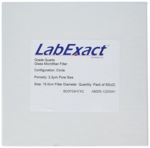 Филтър от микрофибър от кварцово стъкло марка LabExact 1200541, Высокотемпературное кварцевое стъкло, без халки, 2,2 хм, 15,0
