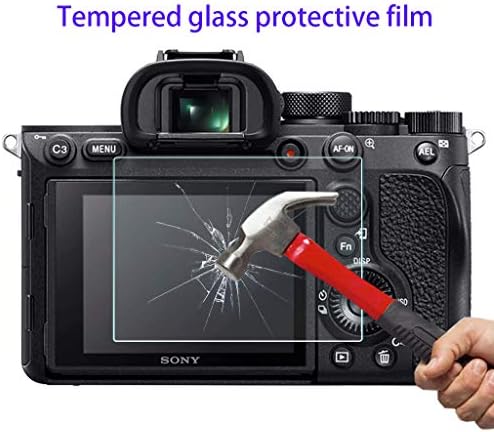 Защитно фолио HUIPUXIANG за камери Sony Alpha A7R IV (не за A7 IV) с капак за топла башмака, Sony A7RIV A7R4 0,3 мм с оптично LCD дисплей