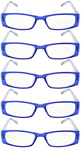 Очила за четене GUD, 5 Двойки, Модни Очила За Четене с Изображение на Тигър, Дамски Очила за четене