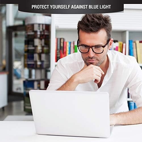 Очила, блокер синя светлина Inspiratek за жени и мъже, Блокер на напрежение в очите от компютър и экранный филтър, Антибликовые лещи, блокиране на ултравиолетова и синя с
