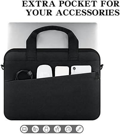 13-Инчовата чанта за носене на лаптоп YINHANG, Водоустойчив Защитен Калъф за лаптоп от полиестер на рамото с дръжка, който е Съвместим с 13-13,3