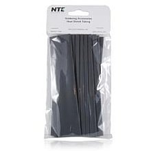 Свиване тръба NTE Electronics 47-20906-BK, Тонкостенная, коефициент на свиване 2: 1, Диаметър 3/4 инча и дължина 6 см, черна (опаковка