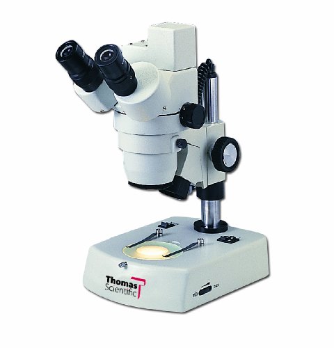 Цифров Стереомикроскоп Thomas 1100500200101T с вградена цифрова камера и Компактен основание, окуляр 20 mm, Стандартен ахроматический