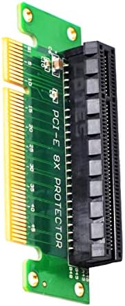 WLGQ PCI-E 8X от мъжа към жената Странично Card PCI-E 8X Ляво 90-Градусов Адаптер, Подходящ за сървър, десктоп компютър, прехвърляне