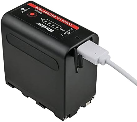 Батерия Kastar 4-Pack NP-F980EXP и двойно-бързо зарядно устройство CH04 Съвместим с камера Sony DSR-PD100 DSR-PD150 DSR-PD170 DSR-PD190