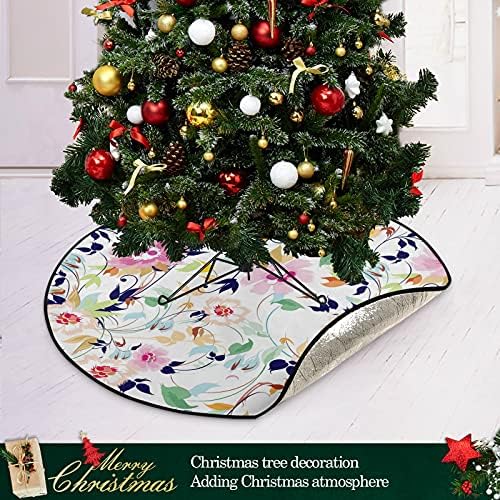 xigua Коледно Дърво Мат Художествени Цветя Акварел Коледно Дърво Поставка Мат Коледно Дърво Пола Коледна празнична Украса