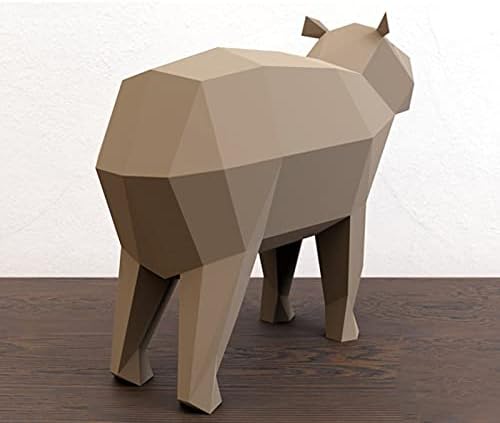 WLL-DP 3D Капибара Поглед Хартиена Скулптура Ръчно изработени Играта Хартиена Играчка направи си САМ Хартиена Модел Творчески Пъзел Оригами