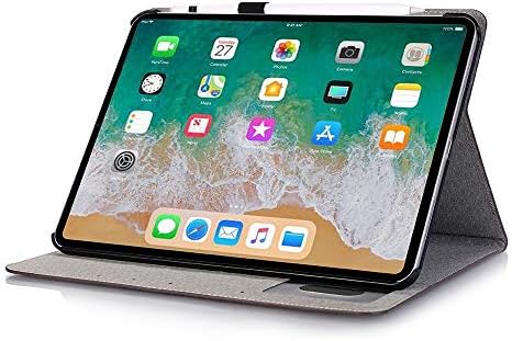 Калъф за iPad Pro 11 2018, калъф-награда от крокодилска кожа LIVITECH Smart Cover Case, Твърда подвързия, Улеснен режим на събуждане