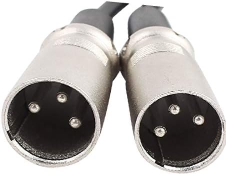 X-DREE RC-130 от 1 до женски и 2 мъжки микрофонных XLR кабели черен на цвят, с посеребренным жак дължина 20 инча (RC-130 1 женски и 2 маскировочных XLR cavo за микрофон коннектором в arg