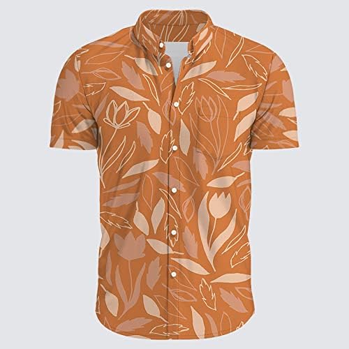 Летни тениски за мъже, Комплекти мъжки ризи с потребителски логото, Ежедневни, Плажни ризи с цветен Модел на копчета и