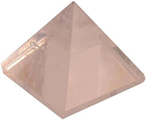 Пирамидка от прозрачен кварц Purpledip (Истински Скъпоценен камък): това ръчно полиран Естествен Лечебен Устройство за Положителна енергия Vaastu Фън Шуй (10978)