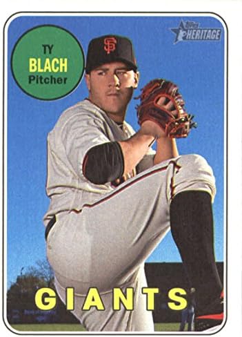 2018 Topps Heritage #39 Бейзболна картичка Ty Blach San Francisco Giants