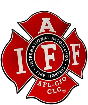 4 Vinyl Стикер на прозореца IAFF Union True Red 3m Firefighter американското производство