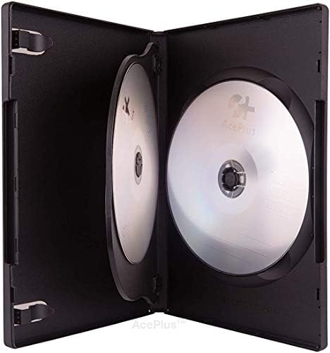 AcePlus Черно тройна 3-дисков DVD-калъф стандартна дебелина 14 мм, с откидными-пощенска кутия (10 бр в опаковка)