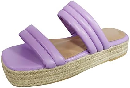 Дамски Сандали на платформа USYFAKGH, Ежедневни Обувки, Дишаща Сандали за Почивка на Танкетке на Дебела подметка
