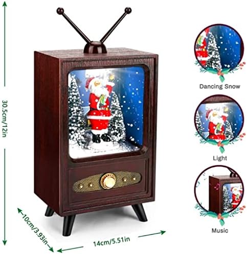Популярността на коллекционного на дисплея TAZSJG Mini TV, Musicbox Коледна Музикална Ковчег