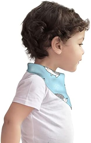 Памучни Бебешки Лигавници Прекрасни Акварели Таралежи Детска Кърпа Лигавници За Никнене На Млечни Зъби Хранително-Вкусовата Лигавник