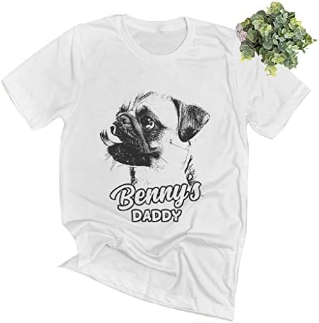 Изработена По Поръчка Тениска за Кучета Pawarts - Персонални Тениска За Кучета, Забавна Тениска За Кучета На Ден на бащата