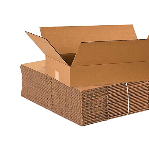 Транспортировочные кутии AVIDITI Плоски 24 L x 14W x 4H, 25 опаковки | Кутия от велпапе и картон за опаковане, преместване и съхранение