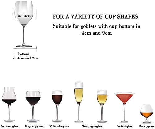 FOMANSH Поставка За Чаши за Вино Под Шкаф - Държач За Чаши Метален Органайзер за Чаши Закачалка за Съхранение на Очила за Бар,