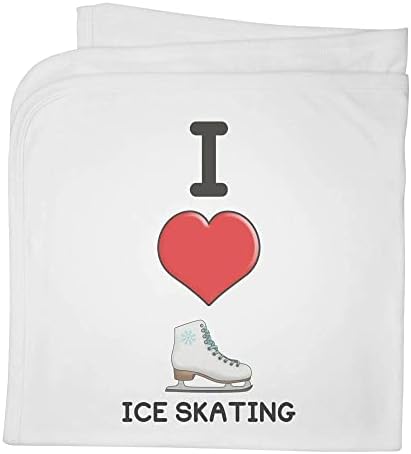 Детско Памучно одеало /Шал Azeeda Аз обичам да карам кънки на лед (BY00026389)