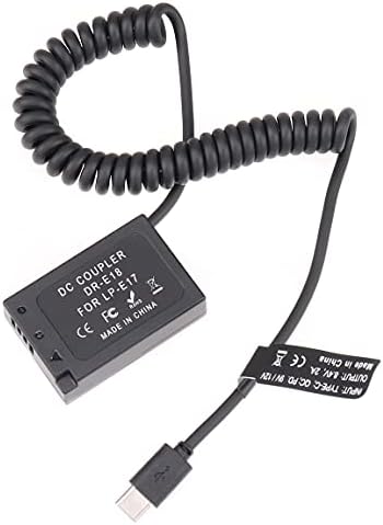 Кабел-захранващ Адаптер Fotga USB Type-C + най-звучене DMW-BLF19 Фиктивен Батерия DCC12 Конектор dc за Panasonic GH3 GH4 GH5 GH5S PD