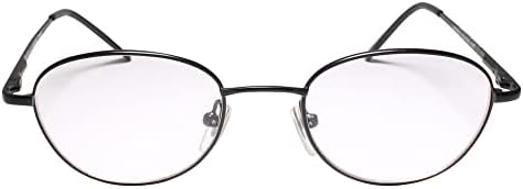 Класически Черни Очила за четене с Пружинным тръба на шарнирна Връзка, с Овална Бифокальной Лупа 2,75 инча за четене